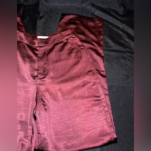 Good American  Washed Satin Wide-Leg Trousers - Picture 2 of 11